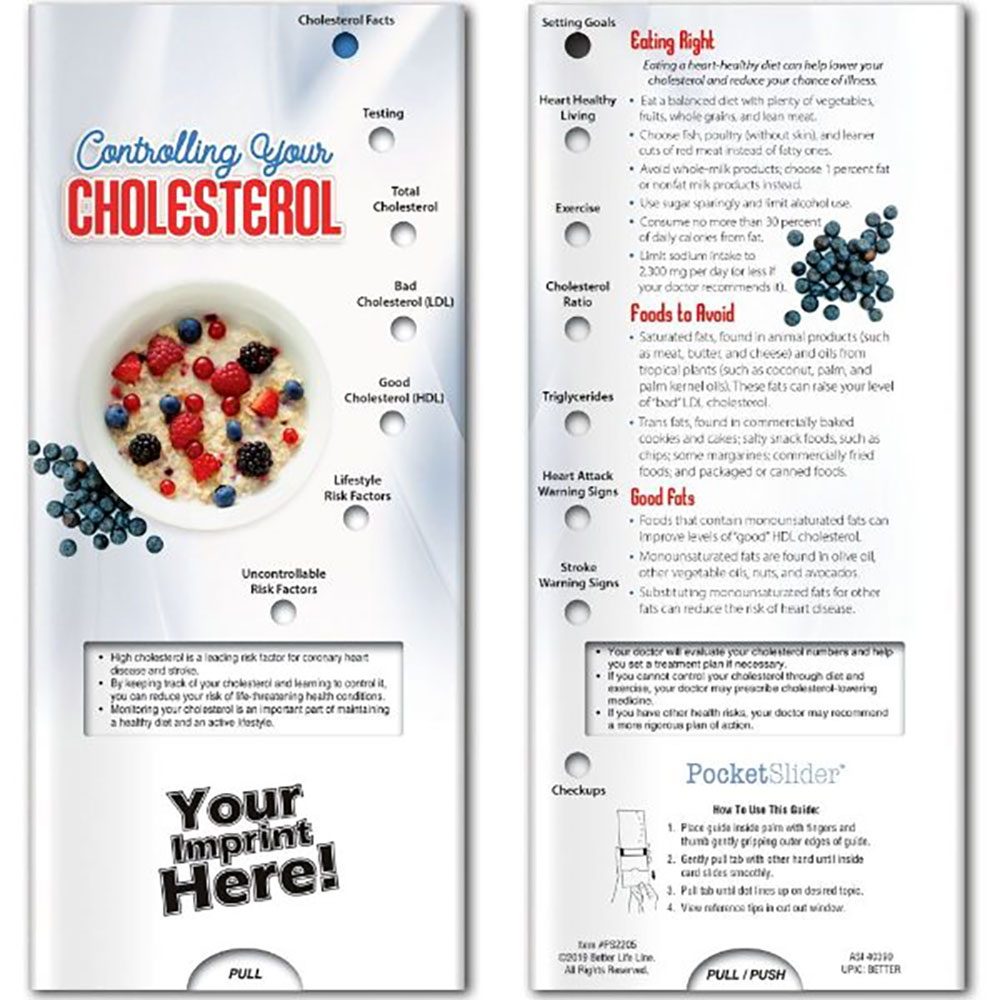 Controlling Your Cholesterol Pocket Slider