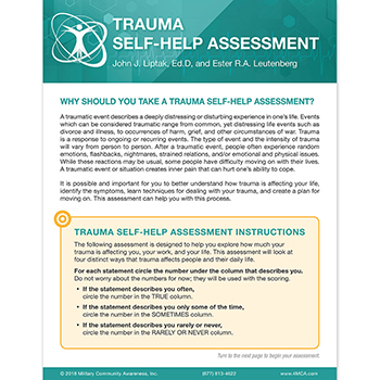 Trauma Self&#8209;Help  Assessment