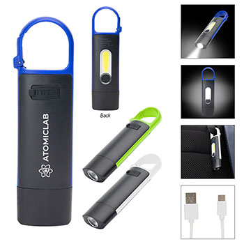 Rechargeable Carabiner Cob Light